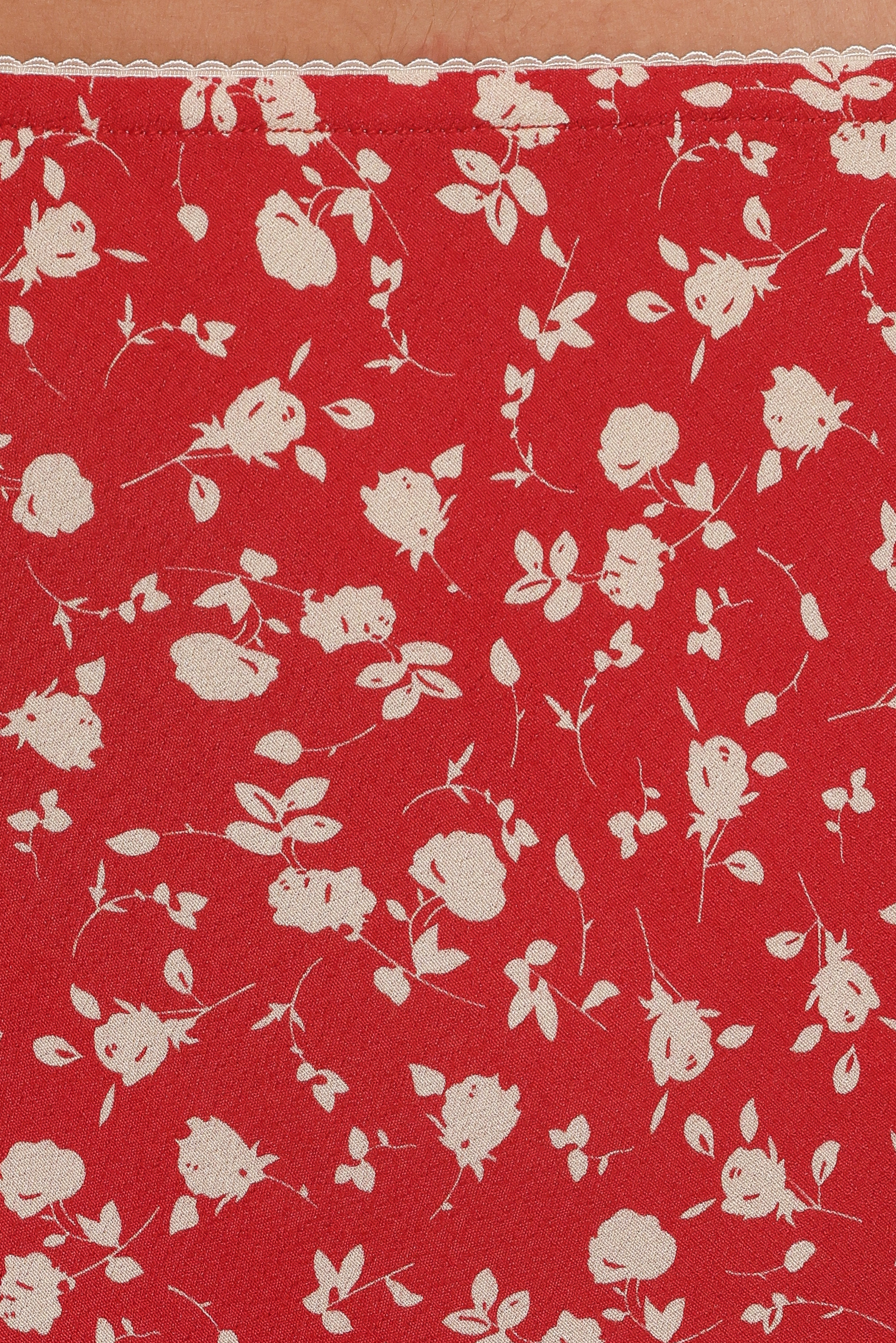 Zoella Maxi Skirt - Red Floral